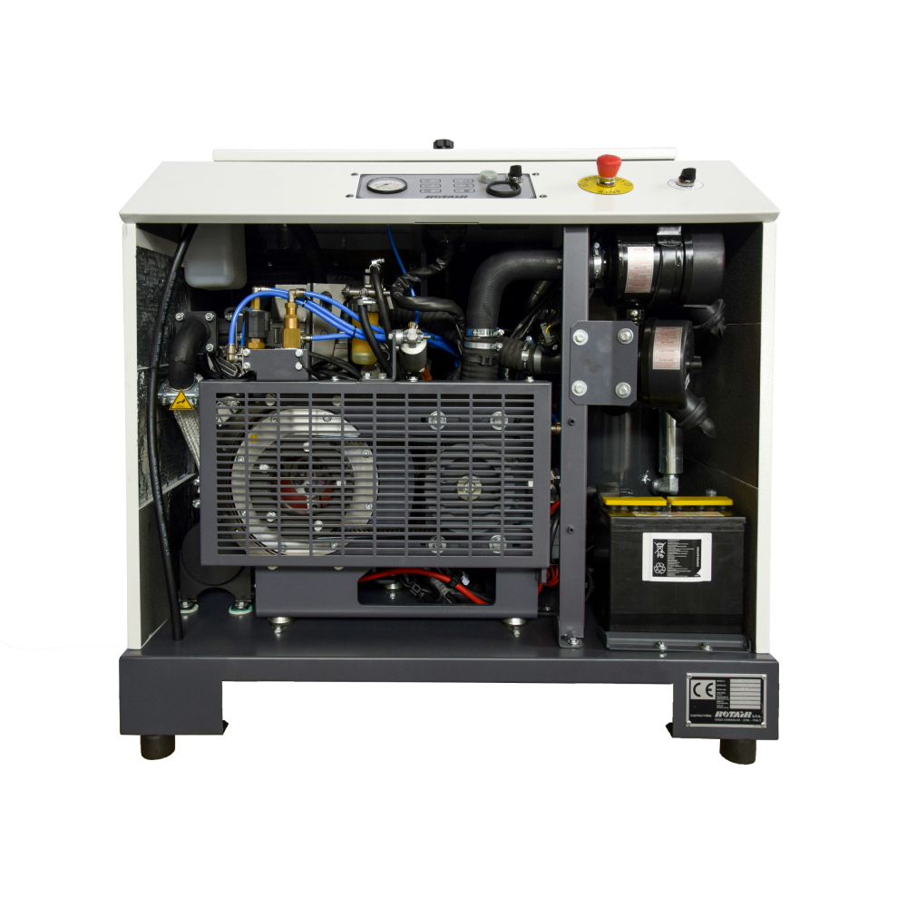 Rotair Gommair dieselcompressor 1,1 m³ - Afbeelding 2