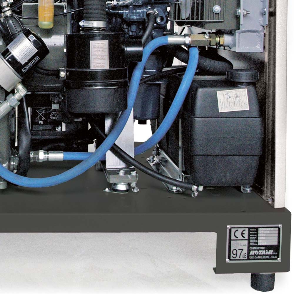 Rotair Gommair dieselcompressor 1,1 m³ - Afbeelding 4