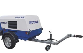 MDVN 34E Elektrische mobiele compressor aanhanger